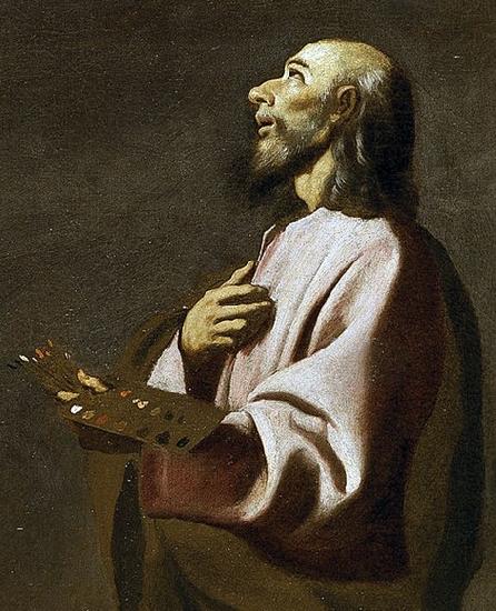 Francisco de Zurbaran Detail from Saint Luke as a Painter before Christ on the Cross. Widely believed to be a self-portrait Germany oil painting art